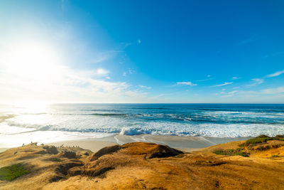 Scenic view of sea against sky