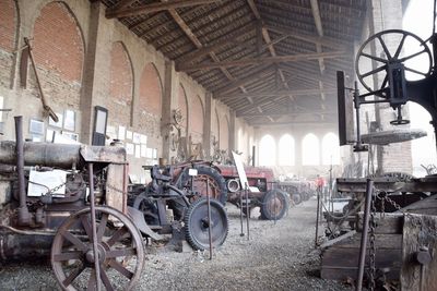 Interior of abandoned factory