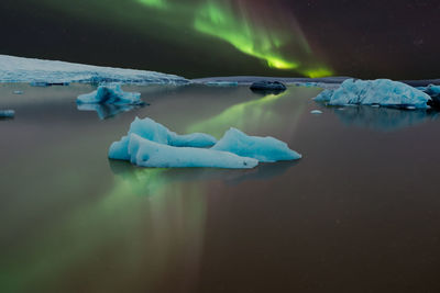 Jokulsarlon glacier in vatnajokull national park, southeast iceland, europe.