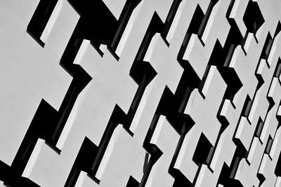 Abstract modern facade in black and white