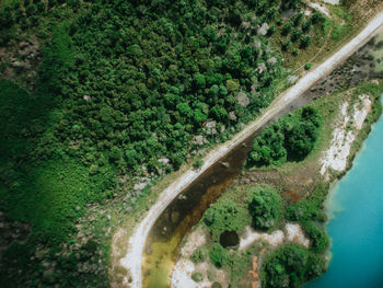 High angle view of water