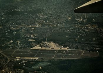 Aerial view of residential district