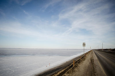 Road passing through landscape