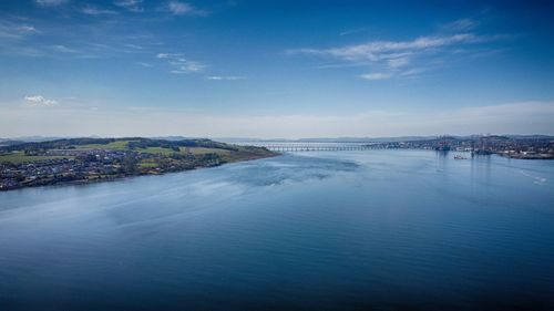 View over river tay towards tay road bridge