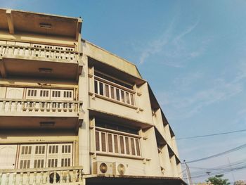 Low angle view of building against sky