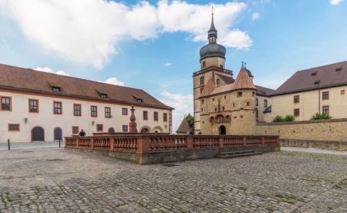 View of historical building against sky in city