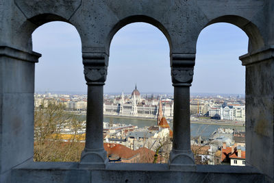 Buildings against sky in city