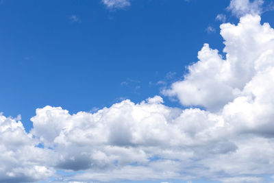 Low angle view of clouds in sky