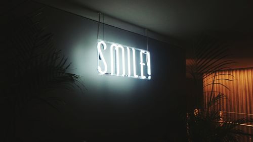 View of illuminated tunnel