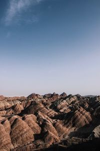 Rock formations in a desert