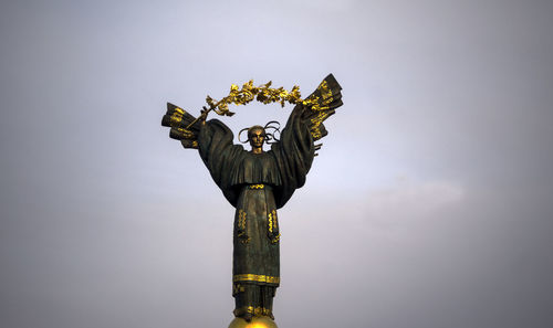 Low angle view of statue