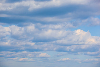 Low angle view of clouds in sky