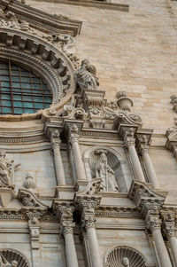 Low angle view of statue of historic building