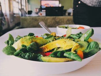 Close-up of salad in plate