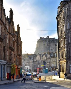 Buildings in city, edinburgh