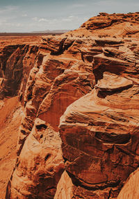 Rock formations on mountain