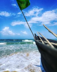 Scenic view of calm sea against sky