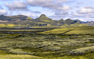 Scenic view of landscape against sky