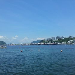Boats in sea