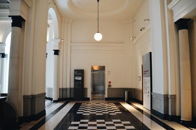 Empty corridor of building