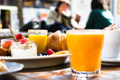 Close-up of drink on table