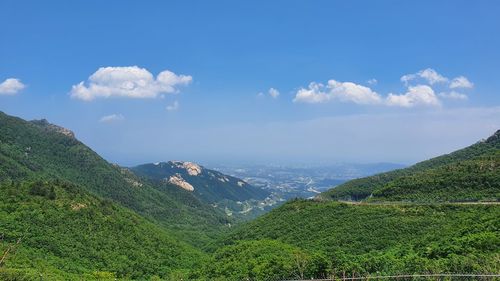 Scenic view of landscape against sky