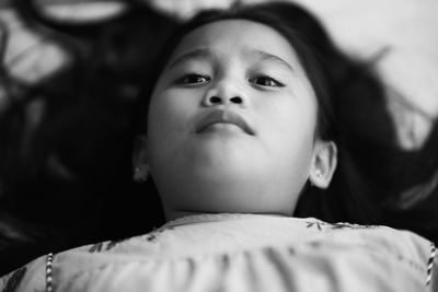 Close-up portrait of cute baby