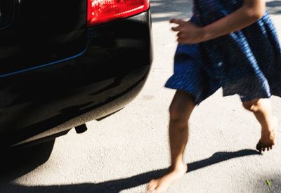 Low section of person standing on floor