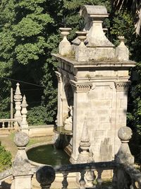 View of statue in park