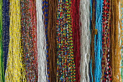 Full frame shot of multi colored store for sale in market