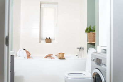 Interior of bathroom