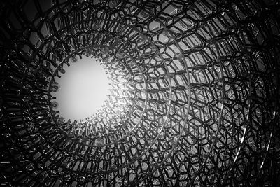 Low angle view of skylight