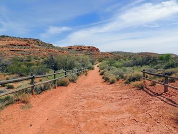 Scenic view of landscape against sky