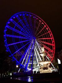 Low angle view of ferris wheel against sky