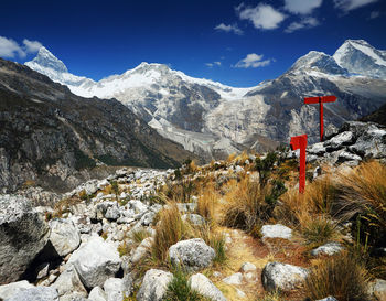 Scenic of mountain range against sky 