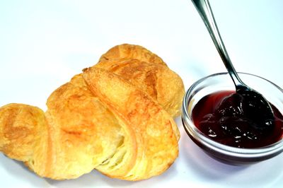 Croissant and jam