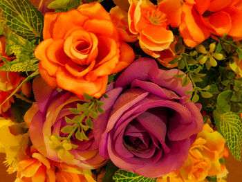 Close-up of rose bouquet