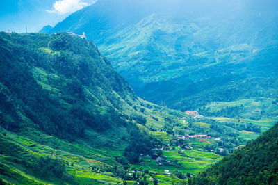 Aerial view of landscape