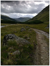 Scenic view of landscape against sky