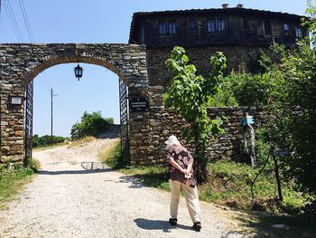 Footpath leading to building