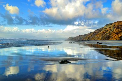 Scenic view of sea against sky