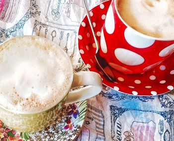 Close-up of coffee on table