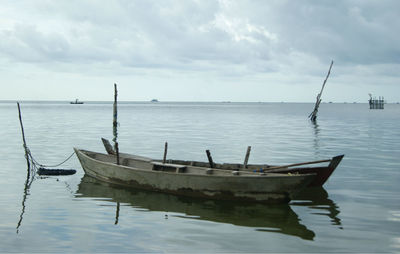 Boats in sea