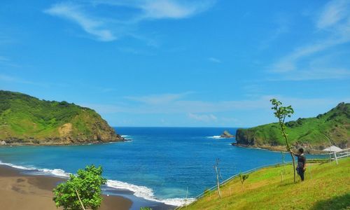 Scenic view of calm sea