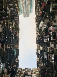 Low angle view of buildings against sky