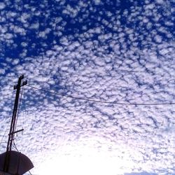 Low angle view of cloudy sky