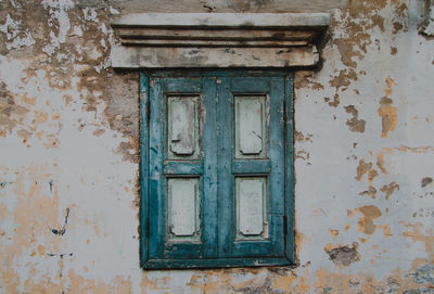 Close-up of closed door