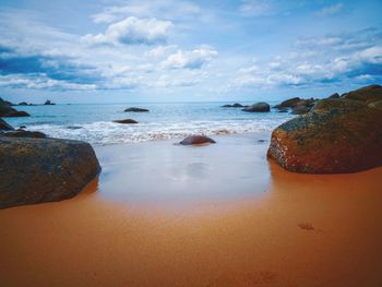 Scenic view of sea against sky