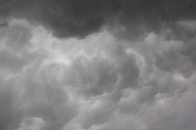 Low angle view of storm clouds in sky