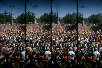 Large crowd on city square